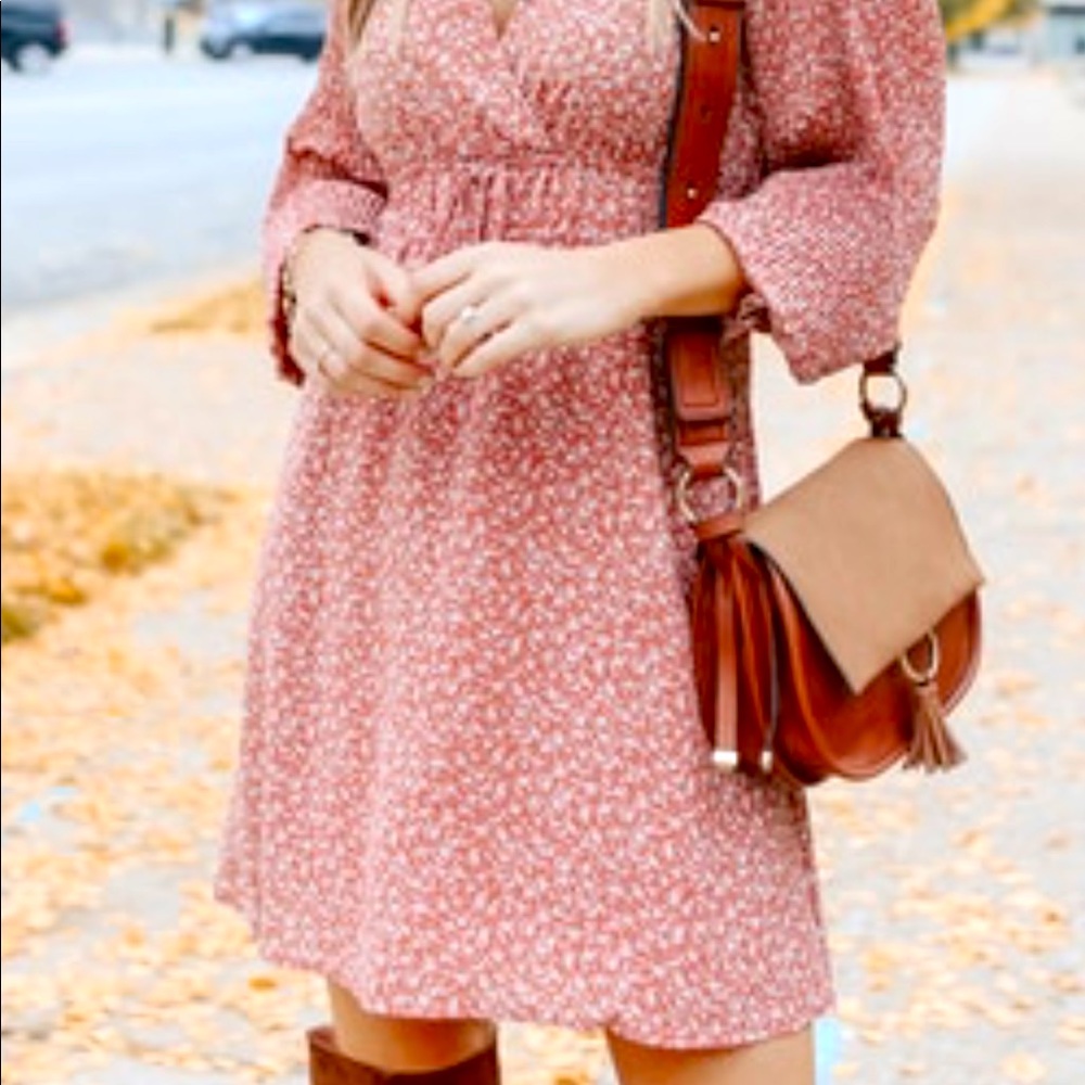 Floral peasant dress